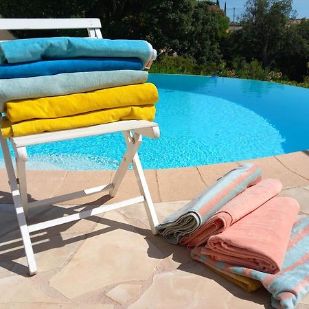 4-Star Private Villa With Heated Pool And Panoramic Sea View At Gulf De Saint Tropez Cavalaire-sur-Mer Eksteriør billede