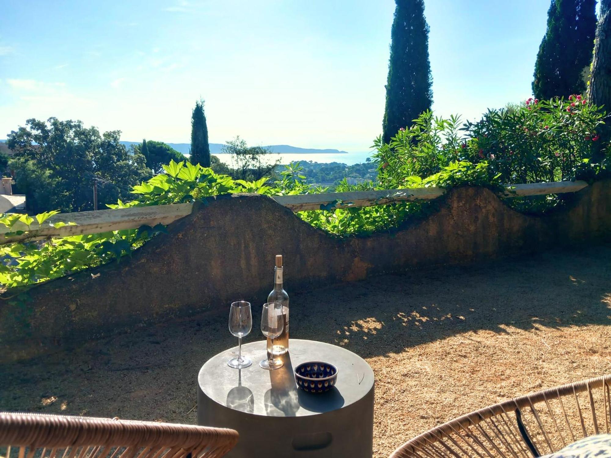 4-Star Private Villa With Heated Pool And Panoramic Sea View At Gulf De Saint Tropez Cavalaire-sur-Mer Eksteriør billede