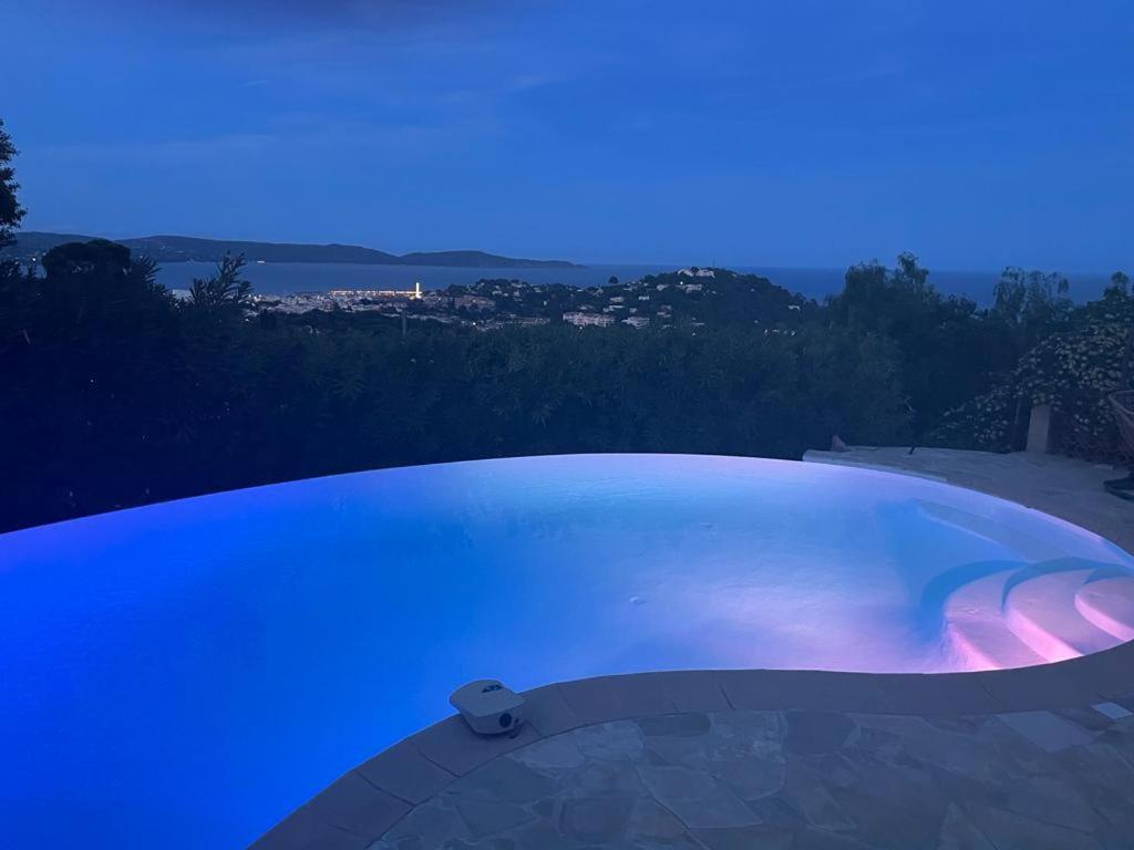 4-Star Private Villa With Heated Pool And Panoramic Sea View At Gulf De Saint Tropez Cavalaire-sur-Mer Eksteriør billede